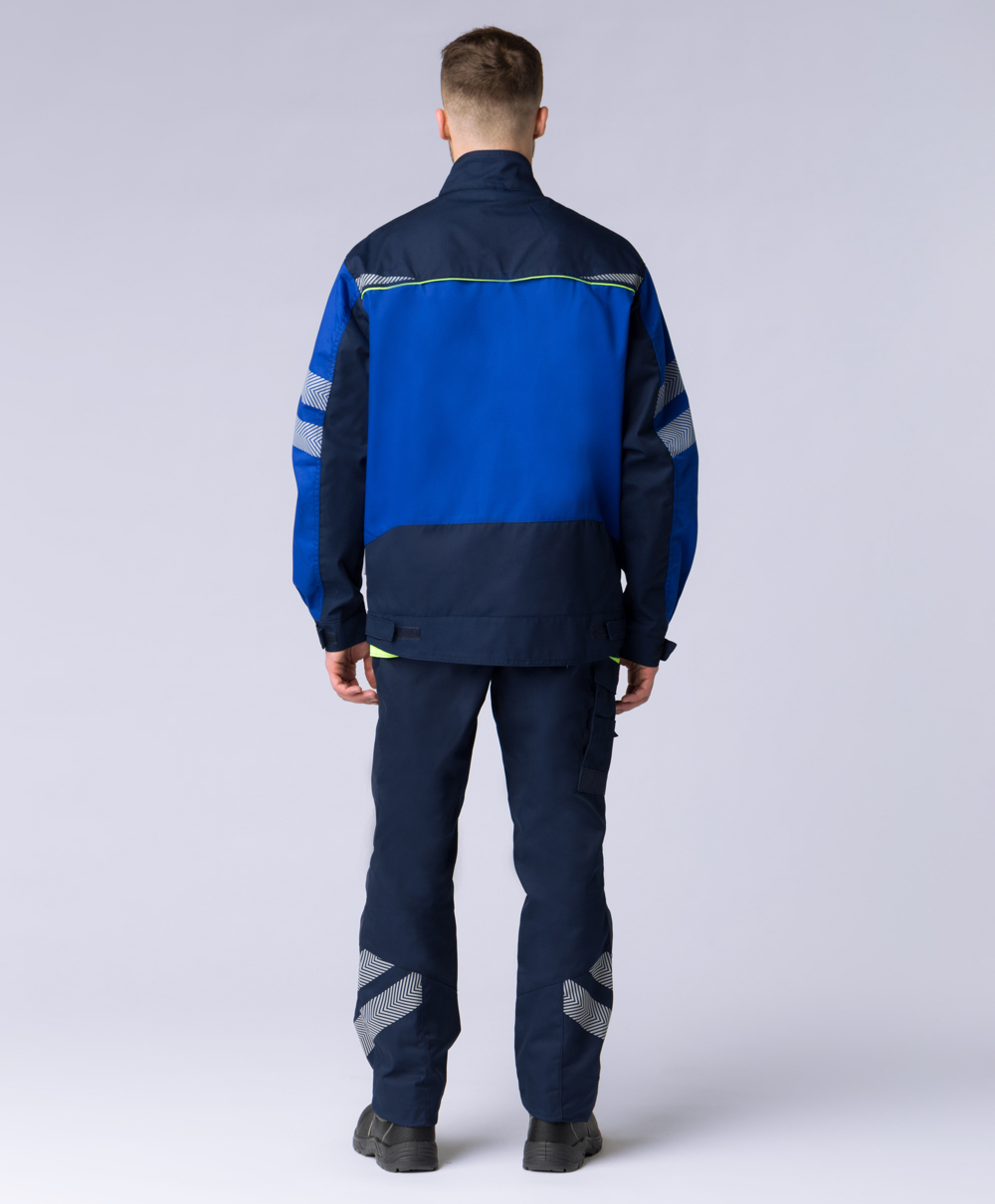Куртка укороченная мужская PROFLINE SPECIALIST (тк.Смесовая,240), т.синий/васильковый
