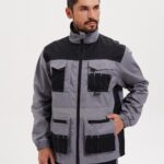 Костюм «Канзас» ткань 240гр, СОП, куртка+п/к, цвет св.серый с черным