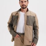 Костюм «ДРИМ» куртка+брюки, тк. смесовая (60% хлопок, 40% п/э), плотность 270 г/м2, цв. беж/олива