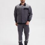 Костюм «Корпус» (куртка+п/к) тк. смесовая 65/35, пл. 240 г/м2, цв. т.серый/черный/св.серый