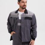 Костюм «Корпус» (куртка+п/к) тк. смесовая 65/35, пл. 240 г/м2, цв. т.серый/черный/св.серый