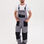 Костюм «Канзас» ткань 240гр, СОП, куртка+п/к, цвет св.серый с черным
