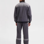 Костюм «Корпус» (куртка+БРЮКИ) тк. смесовая 65/35, пл. 240 г/м2, цв. т.серый/черный/св.серый