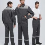 Костюм Лигор-1 СОП (тк.Смесовая,210) брюки, т.серый/св.серый