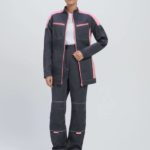 Костюм женский ProfLineSpecialist-1 (тк.Смесовая,240) брюки, серый/розовый