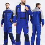 Костюм Вектрон-2 (тк.Смесовая,240) п/к, васильковый/т.синий/серый