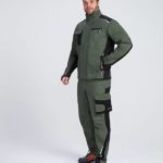 Костюм ProfLineLeader-2 (тк.Хлопок/Спандекс,260) п/к, хаки/черный