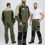 Костюм Вектрон-1 (тк.Смесовая МВО,240) брюки, хаки/черный/бежевый