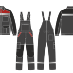 Костюм ProfLineBase-2 (тк.Твил,210) п/к, т.серый/черный/красный