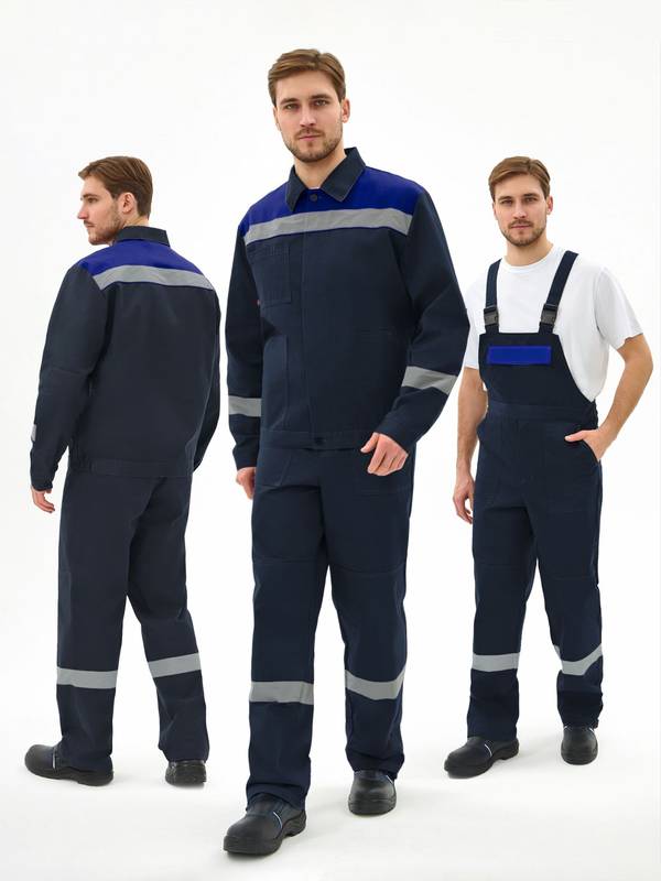 Костюм Липецк-2 СОП CH (тк.Смесовая,280) п/к, т.синий/васильковый