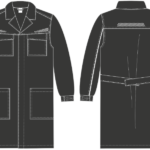 Халат ProfLineSpecialist (тк.Смесовая,240), черный