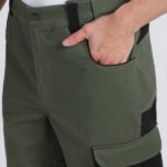 Костюм ProfLineLeader-1 (тк.Хлопок/Спандекс,260) брюки, хаки/черный