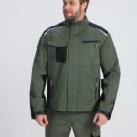 Костюм ProfLineLeader-1 (тк.Хлопок/Спандекс,260) брюки, хаки/черный