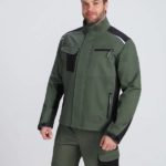 Костюм ProfLineLeader-1 (тк.Хлопок/Спандекс,260) брюки, хаки/черный