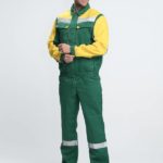 Костюм Роба-2 СОП (тк.Смесовая,210) п/к, зеленый/желтый