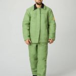 Костюм сварщика зимний 1 кл.защиты (тк.Брезент,480), хаки