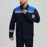Костюм Лигор-2 СОП (тк.Саржа,250) п/к, т.синий/васильковый