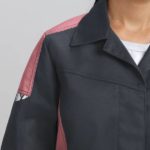 Халат женский ProfLineSpecialist (тк.Смесовая,240), серый/розовый