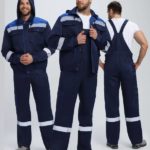 Костюм Нейч-2 СОП с капюшоном (тк.Смесовая,210) п/к, т.синий/васильковый