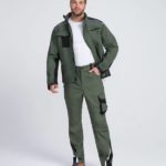 Куртка ProfLineLeader (тк.Хлопок/Спандекс,260), хаки/черный