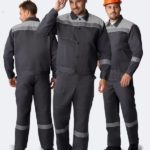 Костюм Лигор-2 СОП (тк.Смесовая,210) п/к, т.серый/св.серый