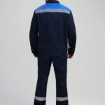 Костюм Лигор-1 СОП (тк.Саржа,250) брюки, т.синий/васильковый