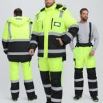 Костюм зимний сигнальный ProfLineSpecialist (тк.Оксфорд PU) брюки, желтый/черный