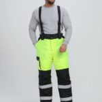 Костюм зимний сигнальный ProfLineSpecialist (тк.Оксфорд PU) брюки, желтый/черный