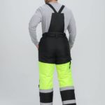 Костюм зимний сигнальный ProfLineSpecialist (тк.Оксфорд PU) брюки, желтый/черный