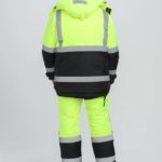 Костюм зимний сигнальный ProfLineSpecialist (тк.Оксфорд PU) брюки, желтый/черный