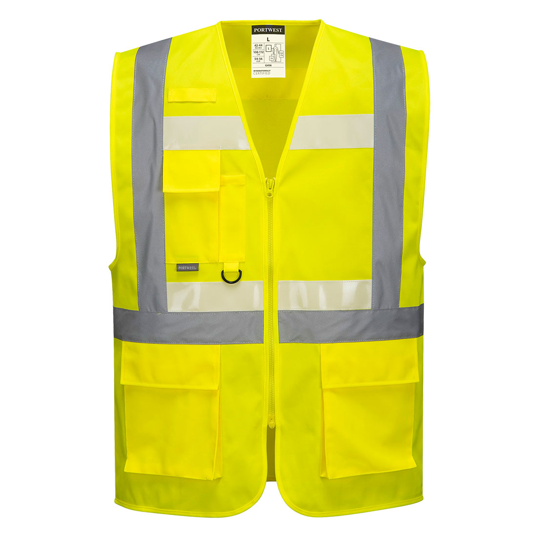Жилет Executive Glowtex с застежкой-молнией Ezee